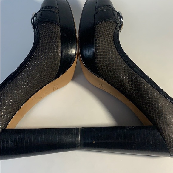 Coach platform heels size 8 M snake skin - Picture 11 of 11